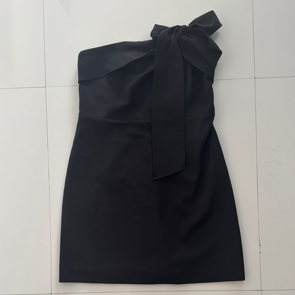 Strapless Black Mini Dress